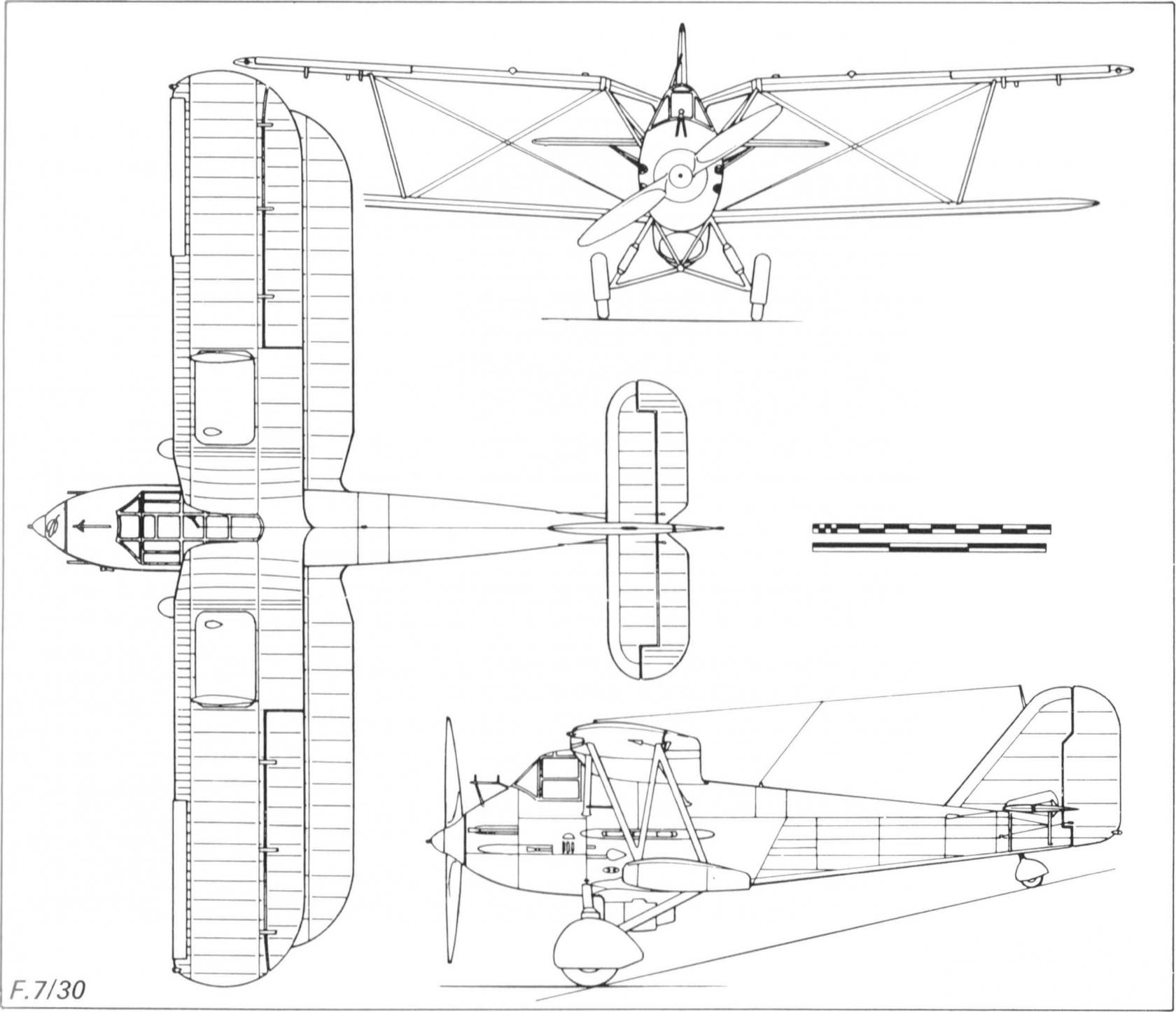 Предок "Аэрокобры". Опытный истребитель Westland F.7/30. Великобритания