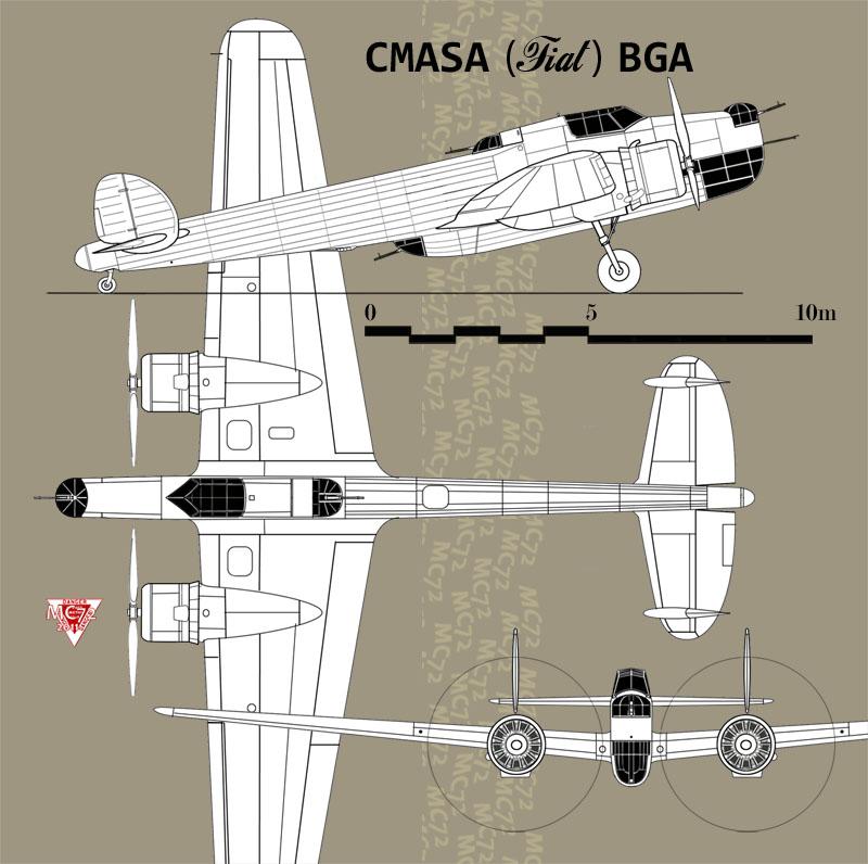 Средний бомбардировщик CMASA BGA. Hampden по-итальянски