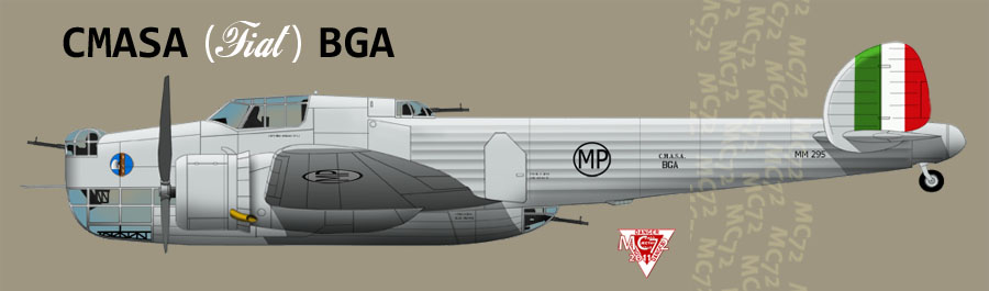Средний бомбардировщик CMASA BGA. Hampden по-итальянски