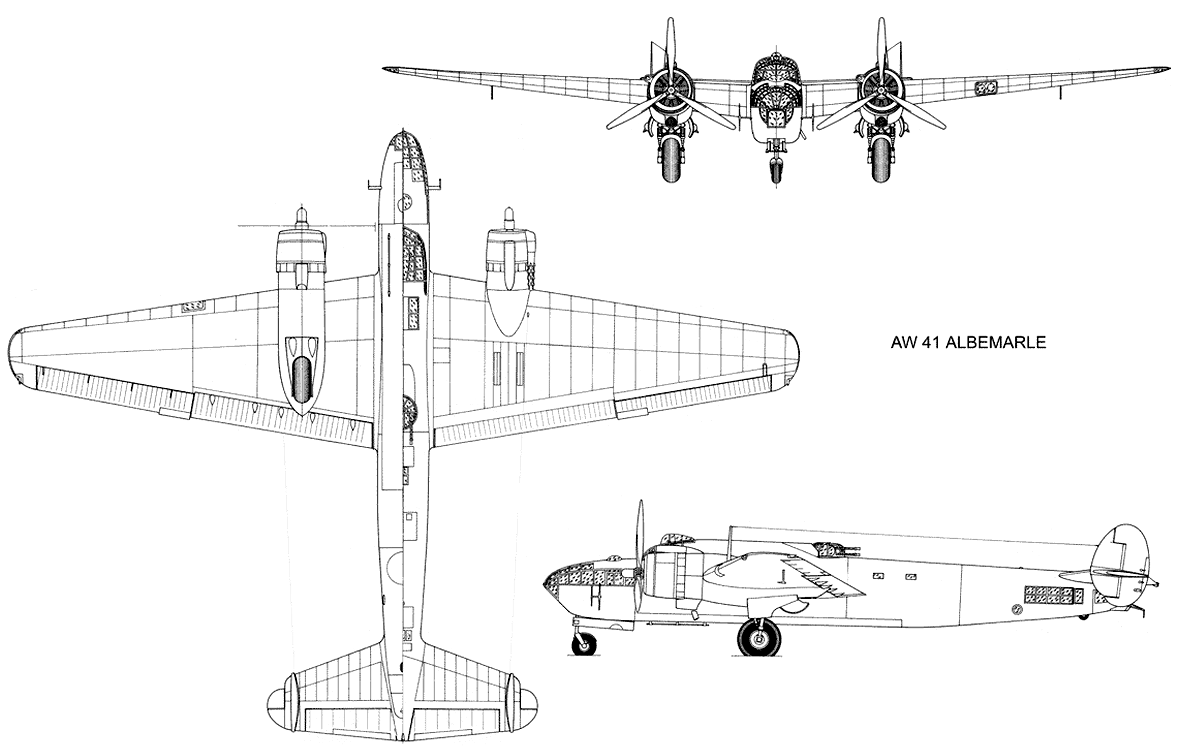 Британский «Обормот» ВВС РККА. Бомбардировщик Armstrong Whitworth AW.41 Albemarle