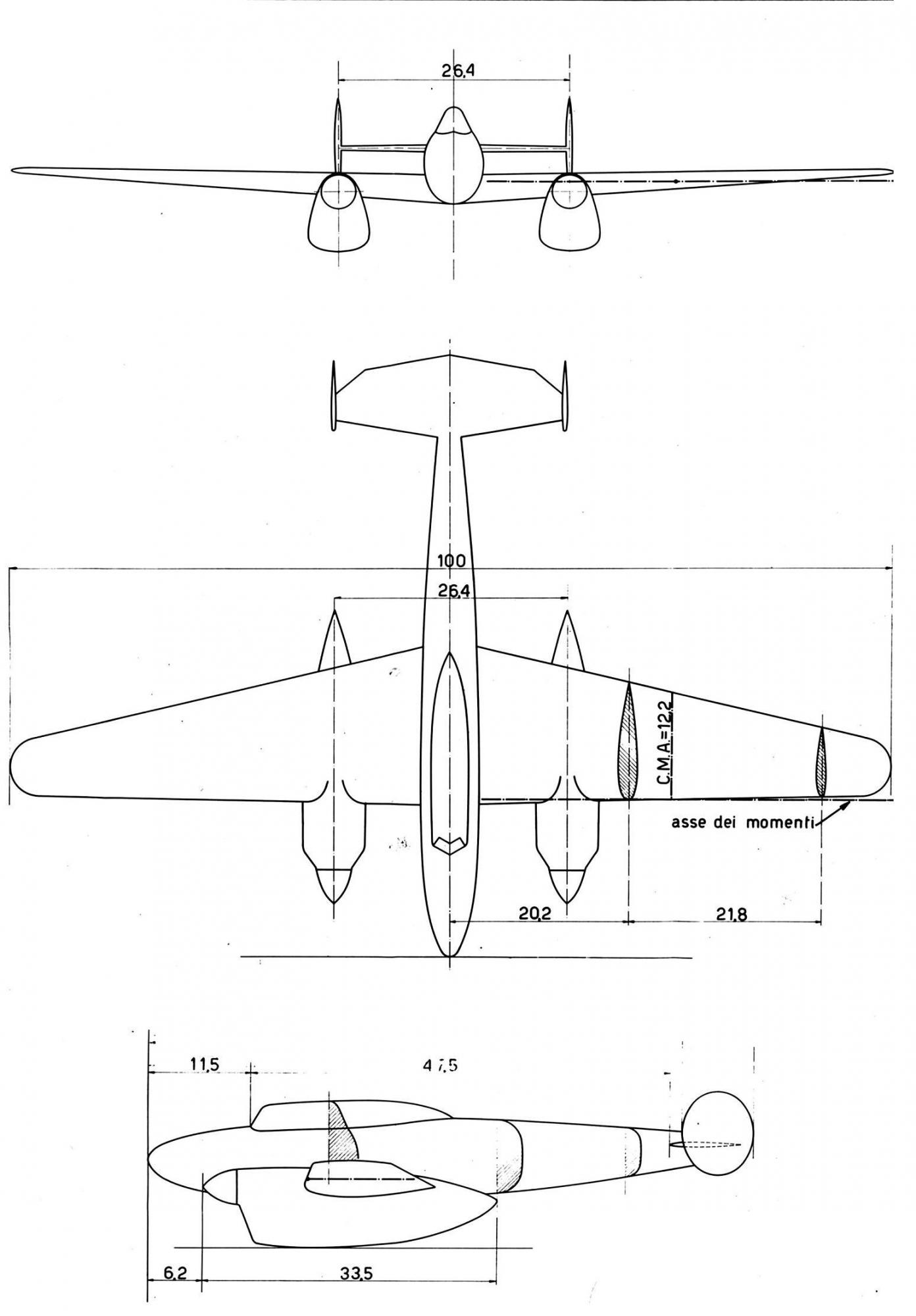 Итальянские бумажные проекты. Истребитель Caproni Ca.153