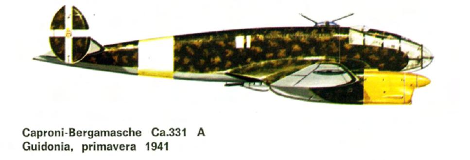 Многоцелевой истребитель Caproni-Bergamasca Ca.331 Raffica. Италия