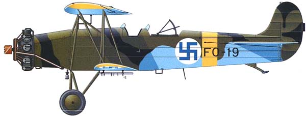  Fokker C.V - бомбардировщик финской постройки, 1941 г.