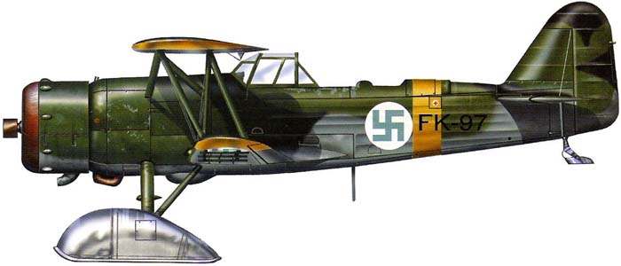  Fokker C.X - бомбардировщик финской постройки с радиальным двигателем, 1939 г.