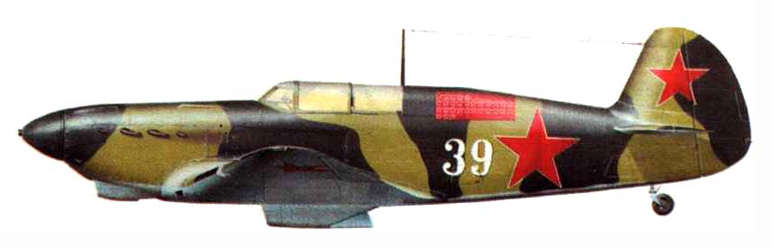 Истребитель Як-7Б из состава 195-го ИАП, Заполярье, 1942-1943 гг.