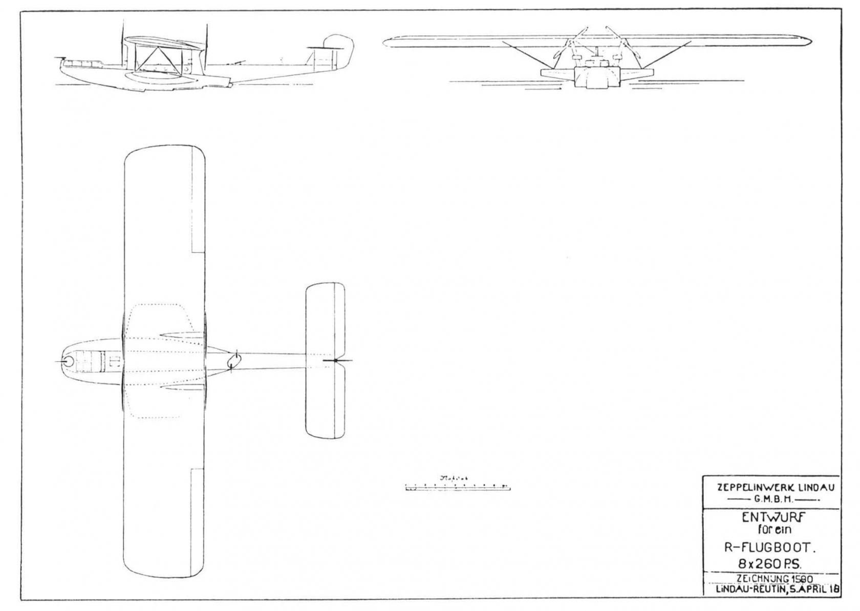 Тяжелые бомбардировщики Zeppelin-Werke Lindau G.m.b.H. Проекты летающих лодок Dornier. Германия