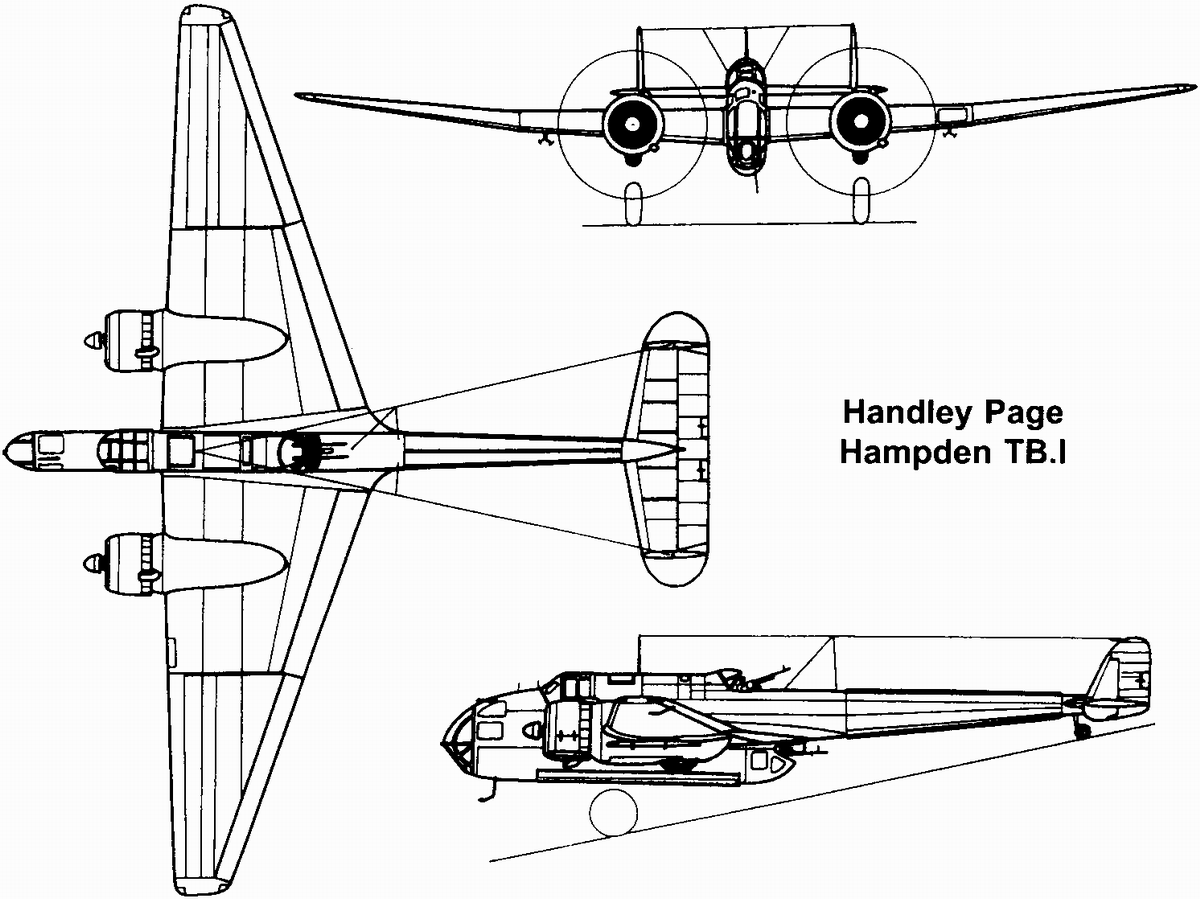 «Летающие чемоданы» в небе Заполярья. Торпедоносец Handley Page Hampden TB.I