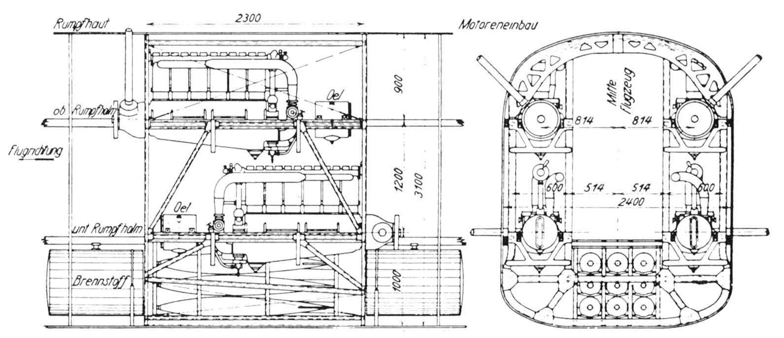 Тяжелые бомбардировщики Deutsche Flugzeugwerke. Тяжелый бомбардировщик DFW R.II. Германия