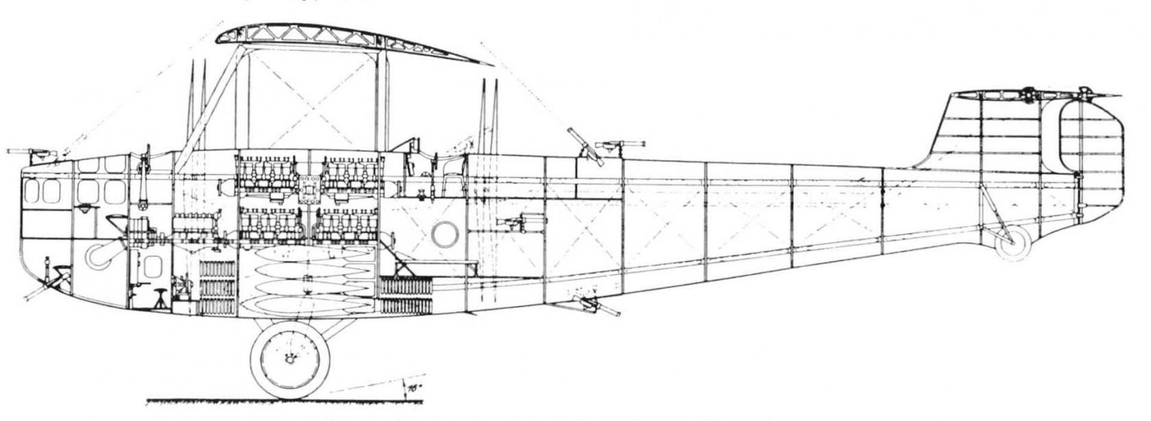 Тяжелые бомбардировщики Deutsche Flugzeugwerke. Тяжелый бомбардировщик DFW R.III. Германия
