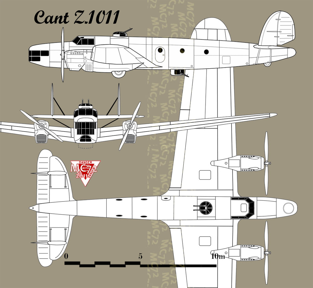 Средний бомбардировщик CANT Z.1011. Италия