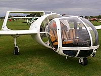 Глазастый самолётик, похожий на стрекозу. Edgley EA7 Optica (Эдгли ЕА7 Оптика)
