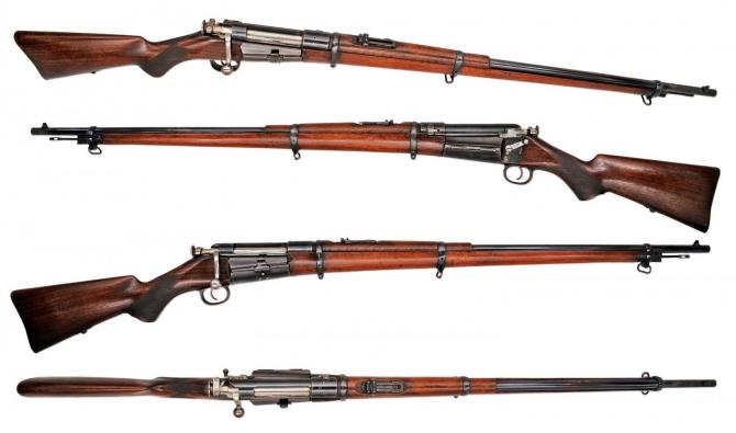 Магазинка двойного действия. Пехотная винтовка Блейка образца 1892 года.