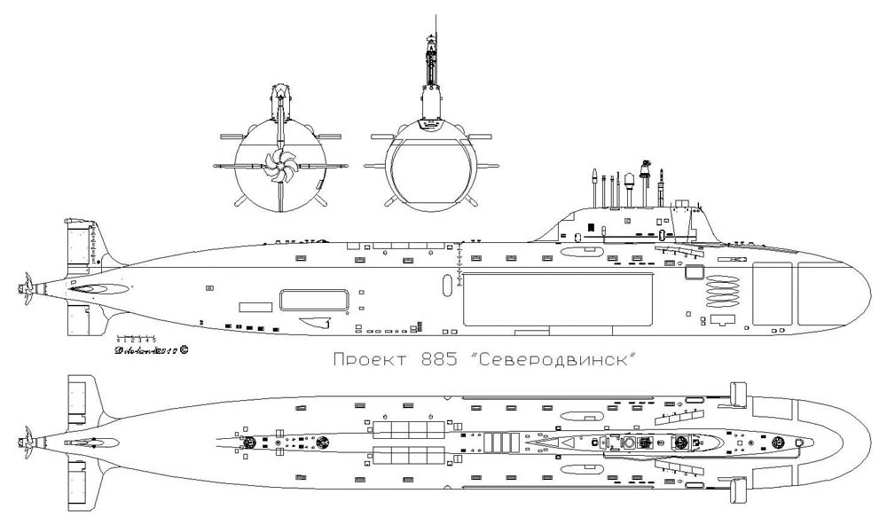 Подводная лодка проект 885м