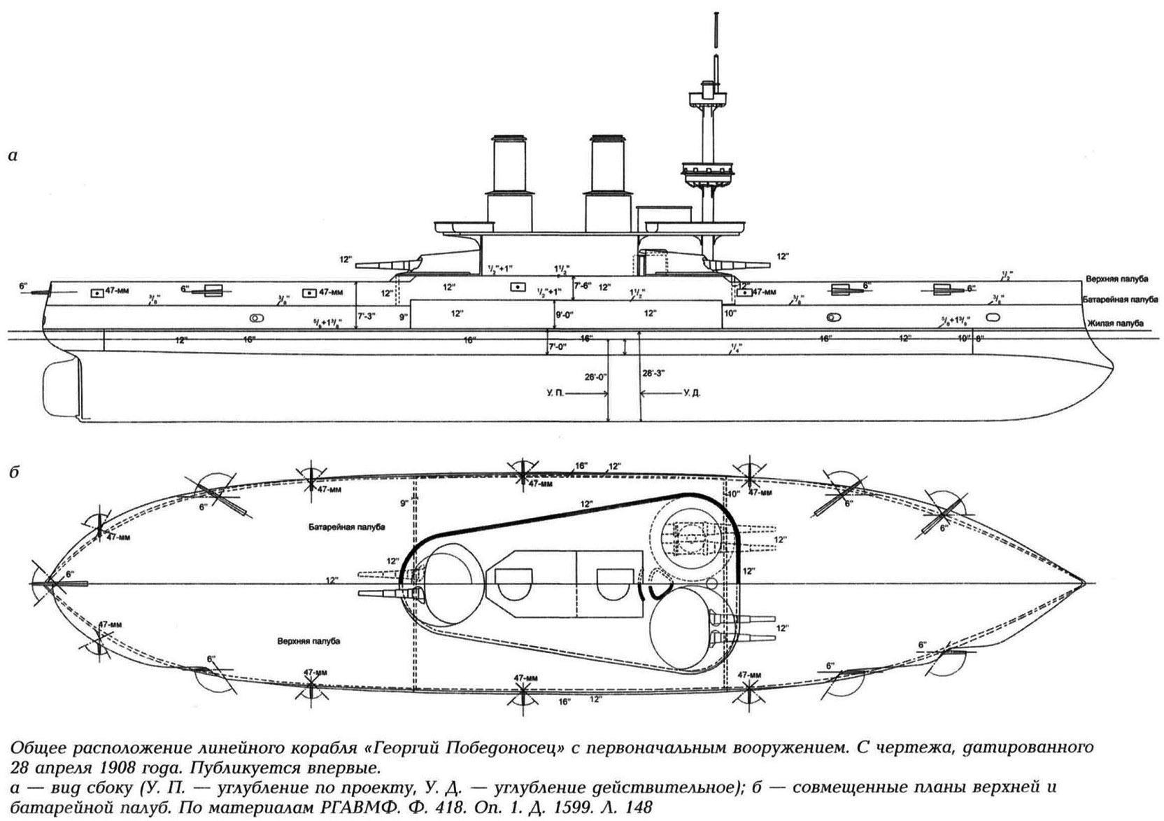 Линкор азов чертежи