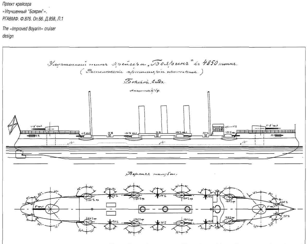 Крейсер боярин чертежи