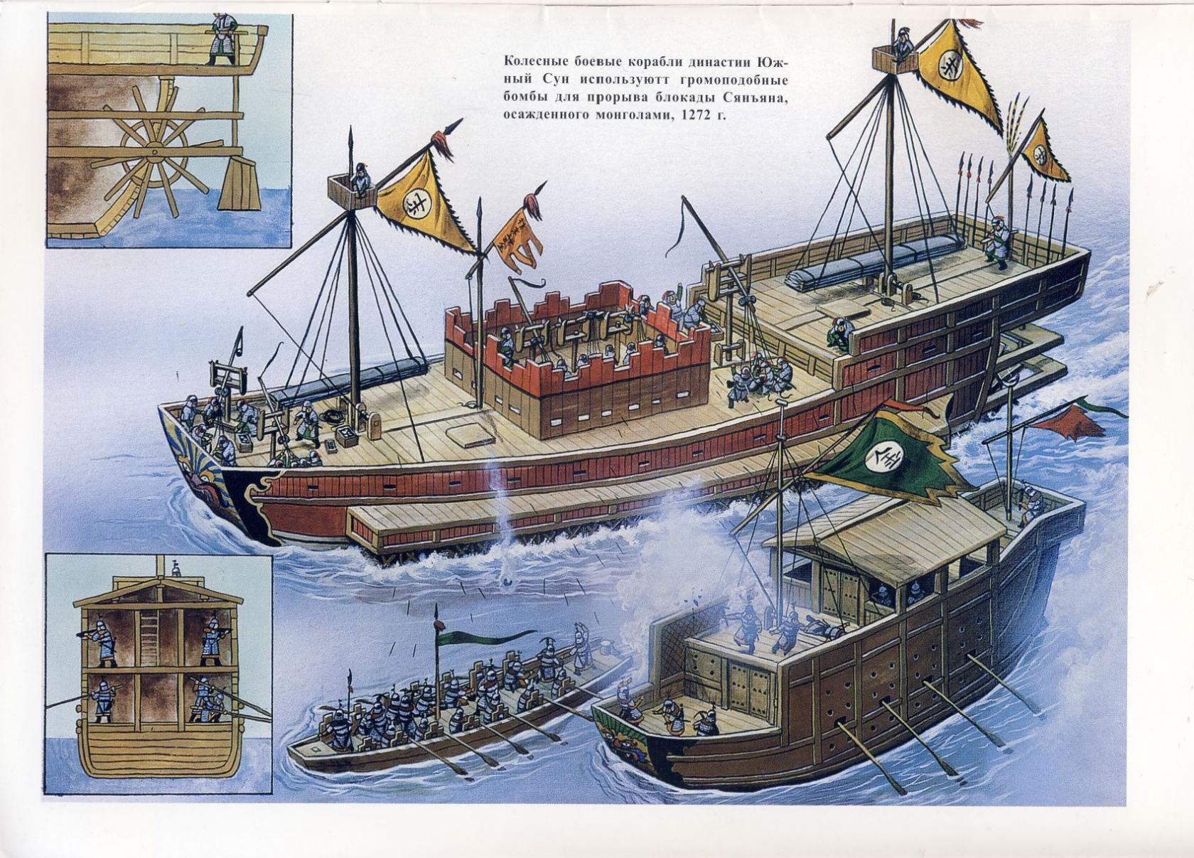 Боевые корабли древнего Китая 202 г. до н.э.-1419 г. Скачать