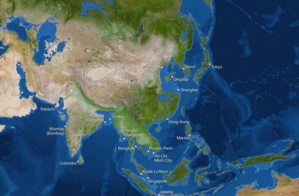 Карта мира после таяния всех льдов