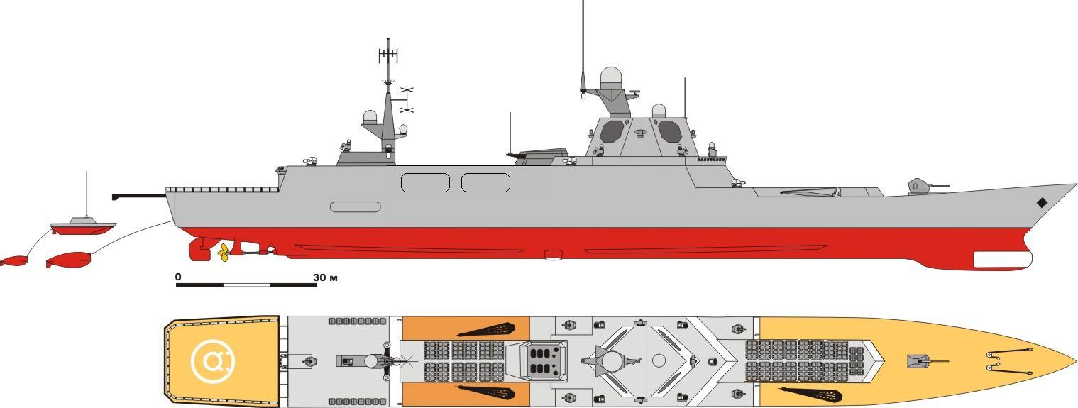 Перспективный эсминец для ВМФ РФ - пофантазируем?