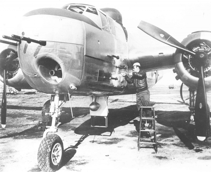 North American B-25H Mitchell с пушкой 75mm и пулемётами M2