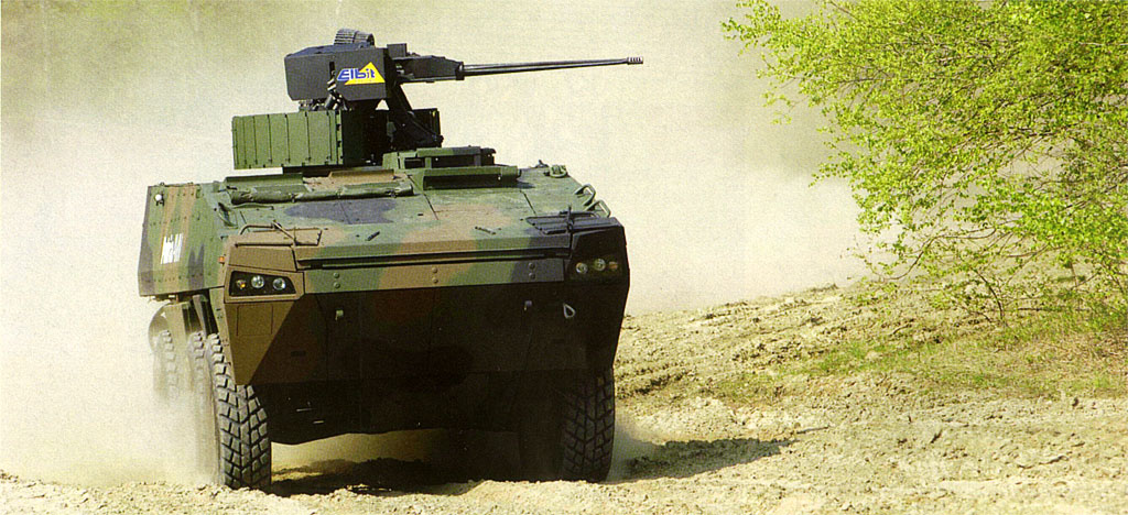 Вариант БМП на шасси Patria AMV с комплексом вооружения израильской компании Elbit