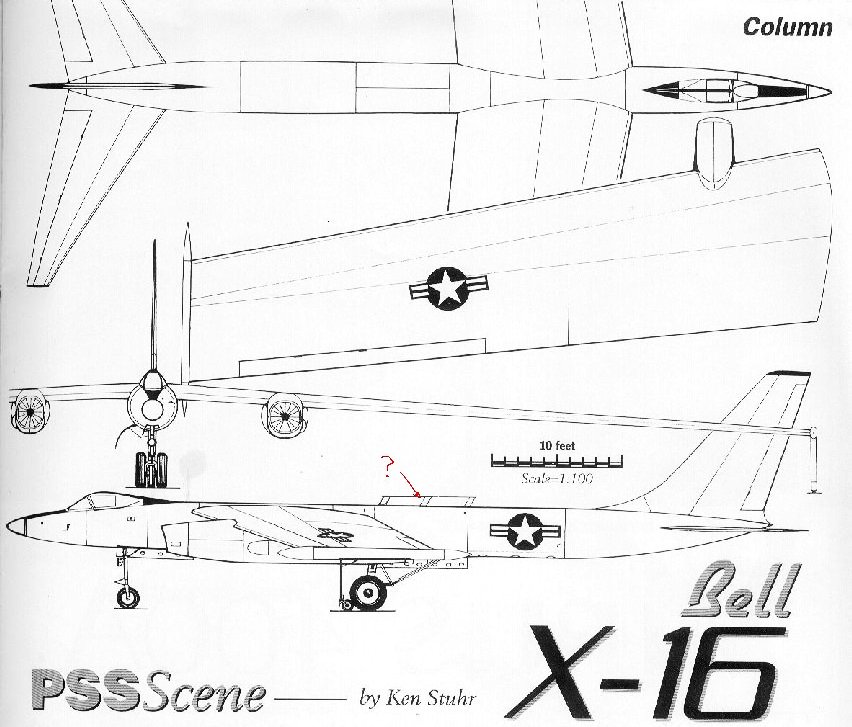 Bell X-16, реактивный высотный разведчик, прототип, США