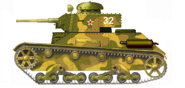 Танк Т-19 обр. 32 г. – с новенькой 45 мм пушкой 20К