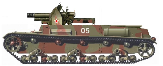 (Самоходная 122 мм гаубица СУ-3 обр. 1934 г.)