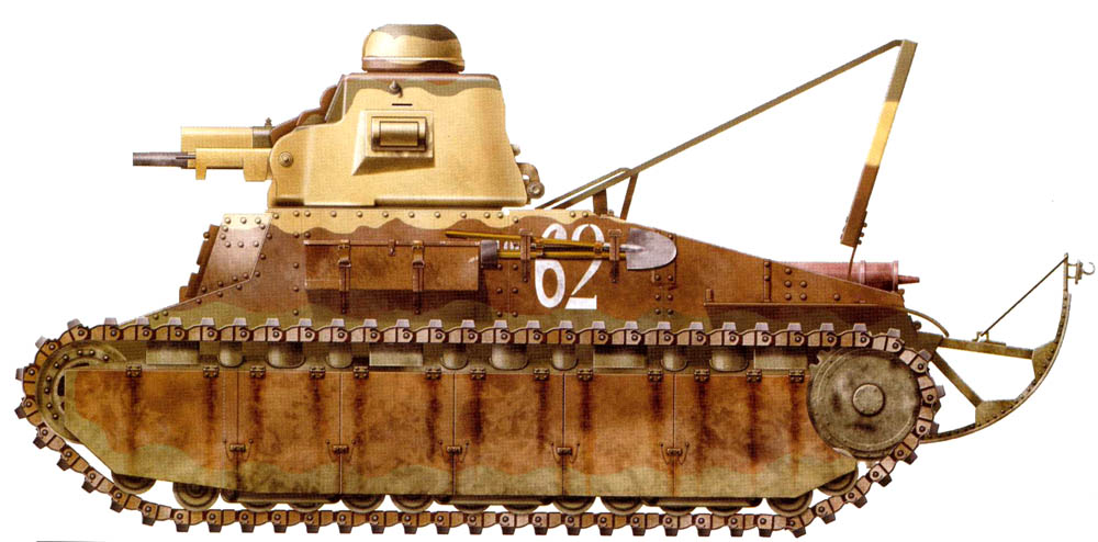 История 521 танкового полка (521 RCC) или опыт использования среднего танка Char D1