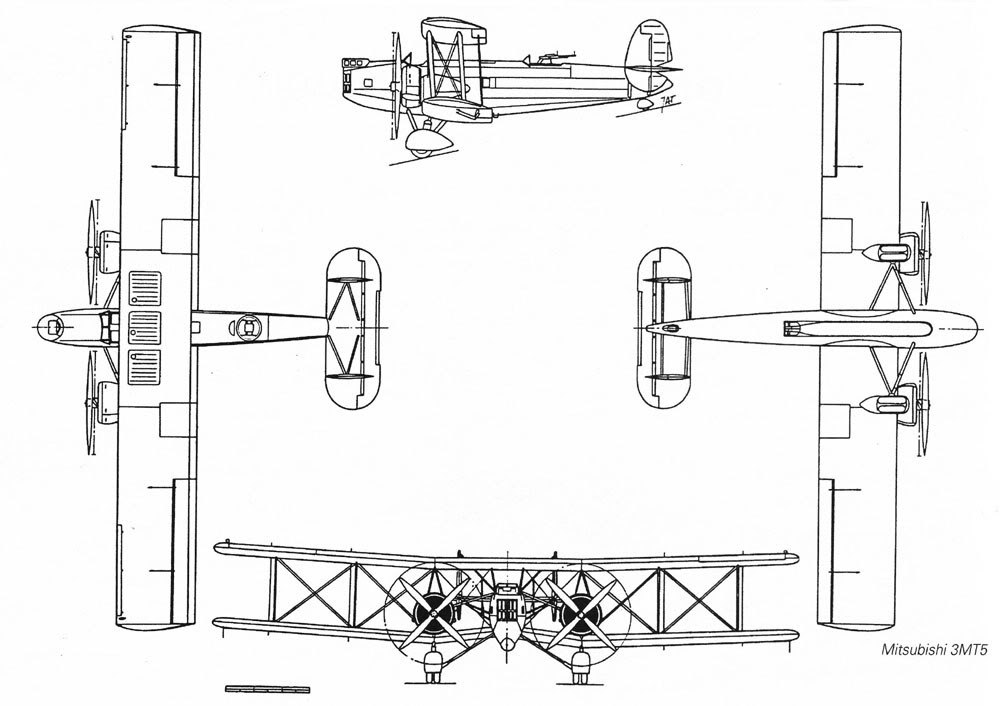 Тяжелый палубный торпедоносец Mitsubishi 3MT5/3MT5A (Тип 93)