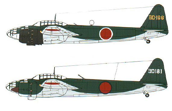 Тяжелый ночной перехватчик флота Kugisho P1Y-S "Kyokkō"