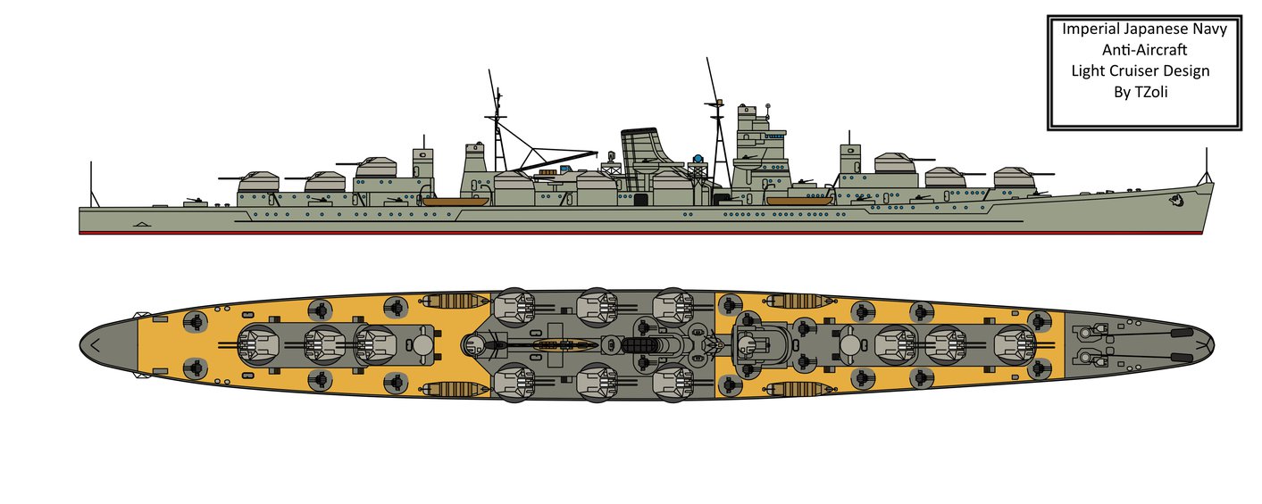 Крейсер ПВО Императорского флота Японии - Альтернативная История