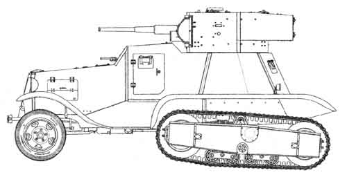 Средний полугусеничный бронеавтомобиль БА-30 СССР