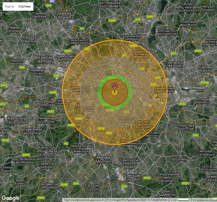 Ядерный взрыв в Лондоне
