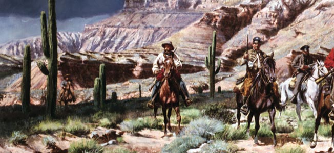 Техасская кавалерия в горах Нью-Мексико