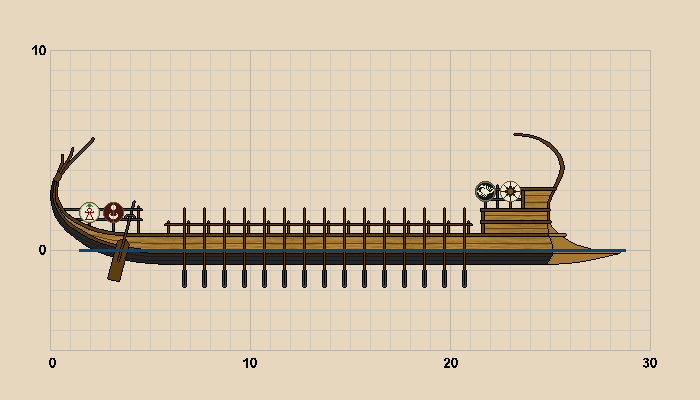Античное судно с гребцами 6 букв. Пентеконтор судно. Триаконтор. Либурна корабль Римский чертежи. Античный флот.