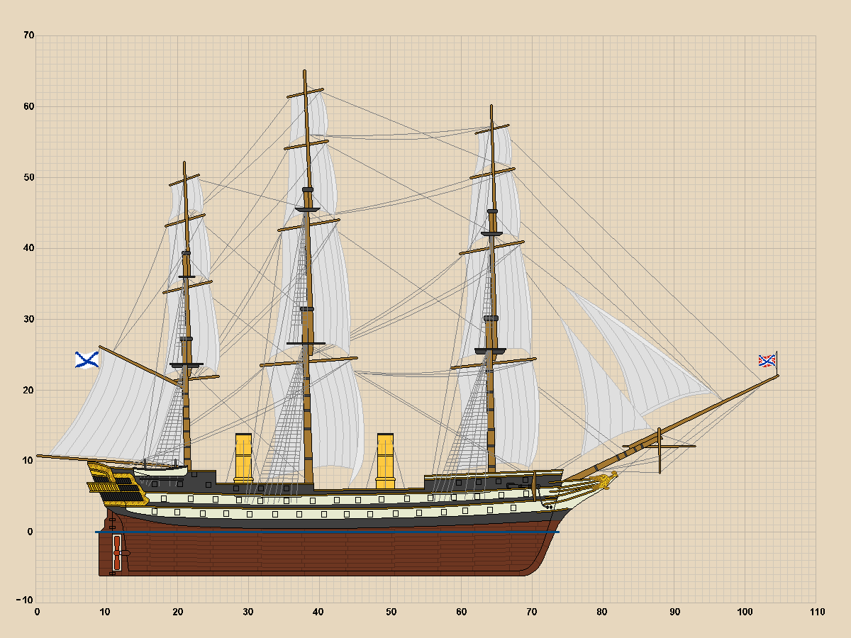 Парусно винтовые линкоры чертежи