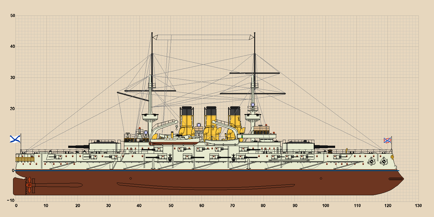 Эскадренный броненосец евстафий чертежи