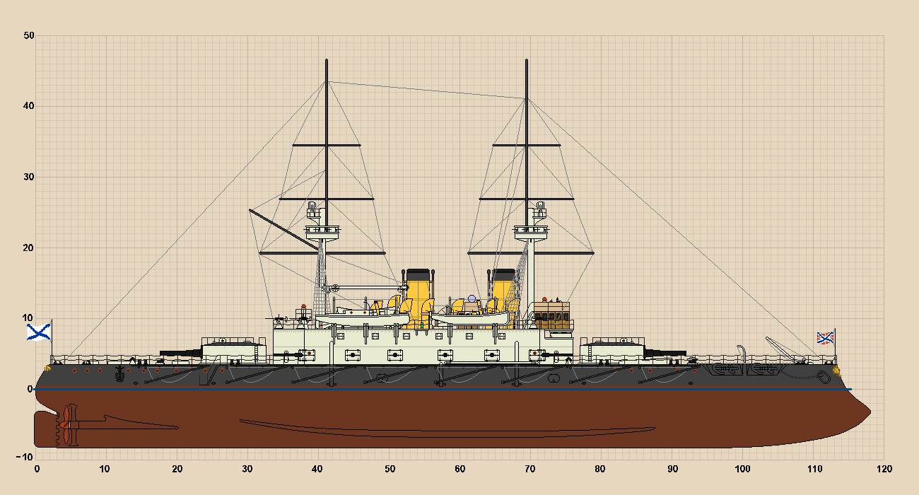 Броненосец наварин чертежи