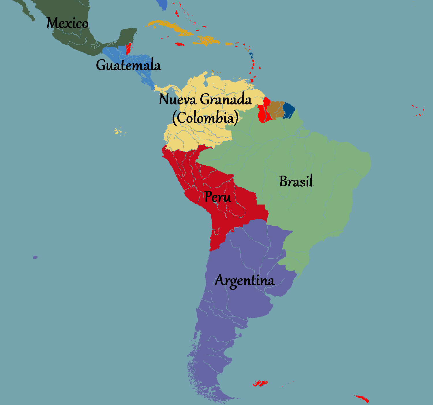 Испаноязычные страны америки. Колонии Испании в Латинской Америке. Карта испанских колоний в Южной Америке. Карта испанских колоний в Латинской Америке. Колонии Испании в 19 веке в Латинской Америке.