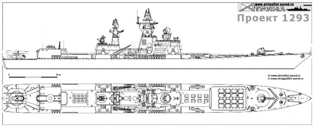 Атомный эсминец ПВО/ПЛО пр. 11990 "Анчар"