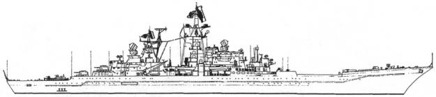 Тяжелый атомный ракетный крейсер пр. 1144 "Киров» (с 22 апреля 1992 г. — «Адмирал Ушаков»).