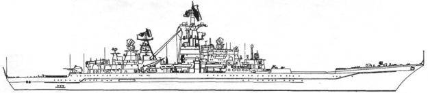 Тяжелый атомный ракетный крейсер пр. 11442 «Фрунзе» (с 27 мая 1992 г.- «Адмирал Лазарев»).