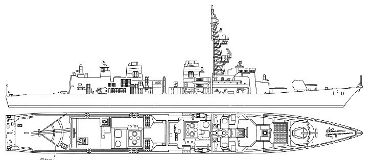 Эсминец DD-110 "Takanami" - рабочая лошадка морских сил самообороны Японии.