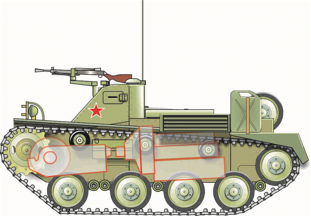 Танк т 26 рисунок