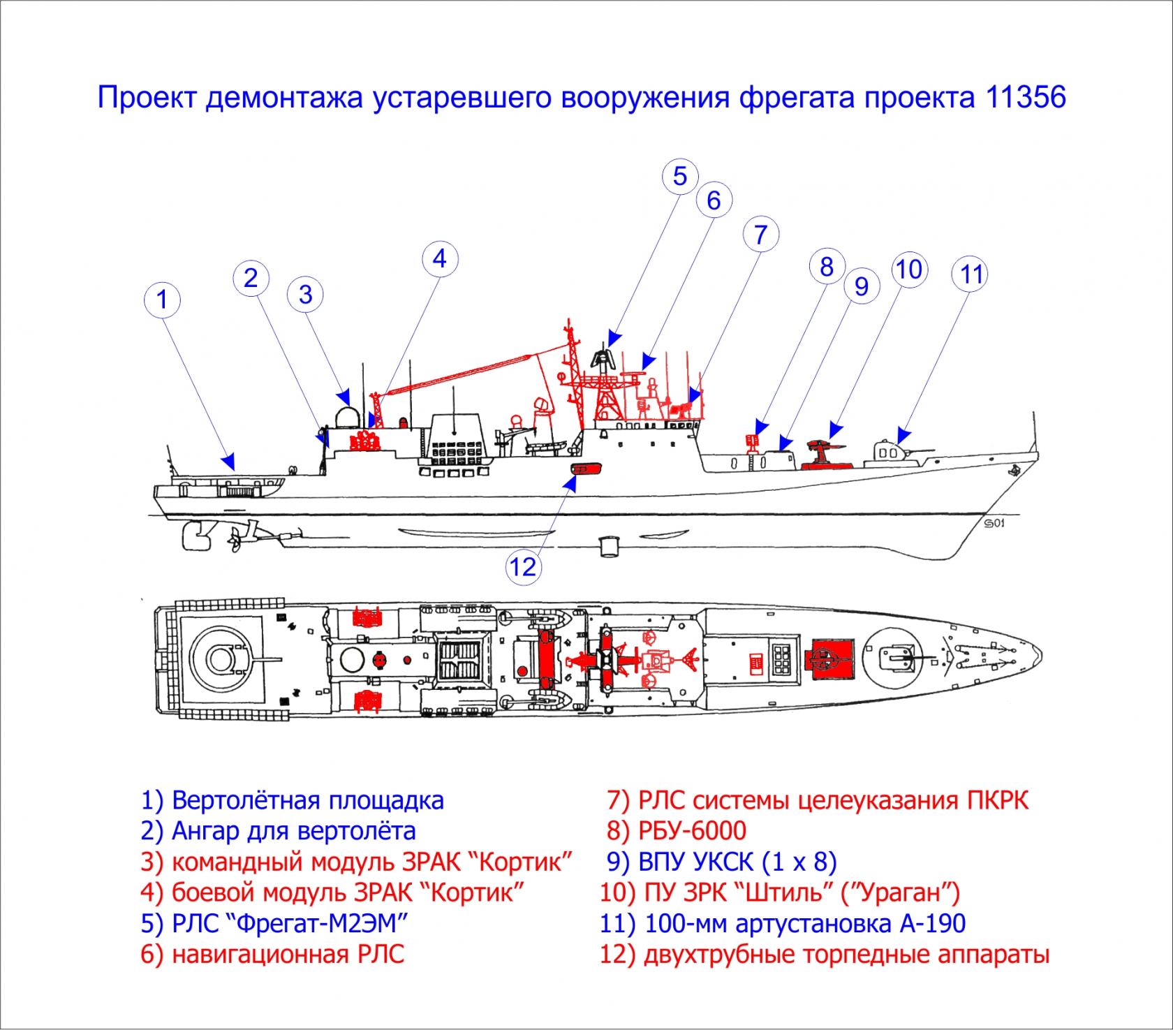 Альтернативный фрегат проекта 11356