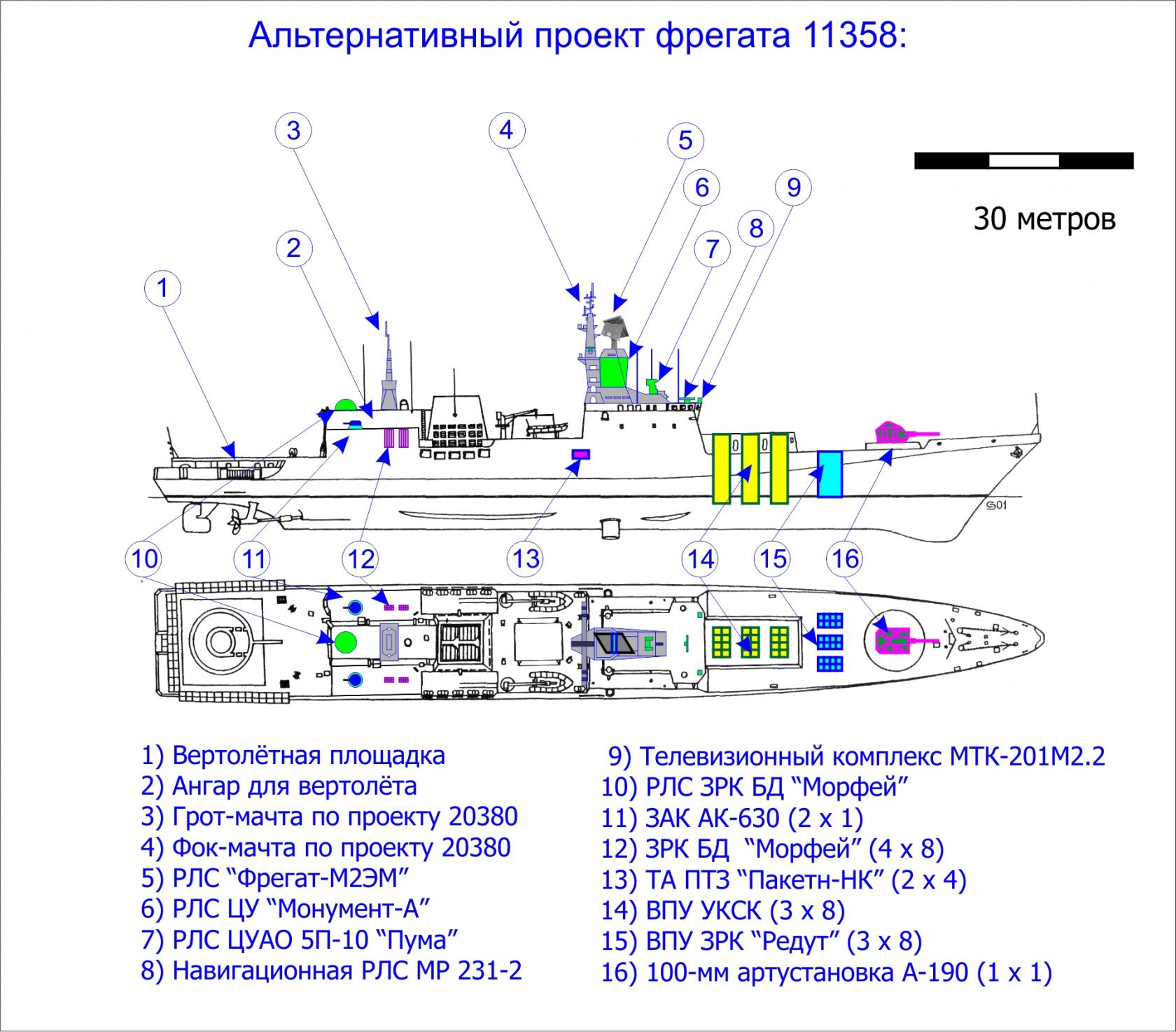 Альтернативный фрегат проекта 11356