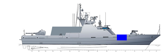 Альтернативный модульный корвет на 1200 тонн. Россия