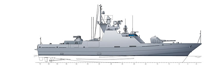 Альтернативный модульный корвет на 1200 тонн. Россия