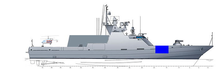 Альтернативный модульный корвет на 1200 тонн. Россия