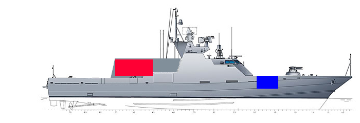 Альтернативный модульный корвет на 1200 тонн. Россия